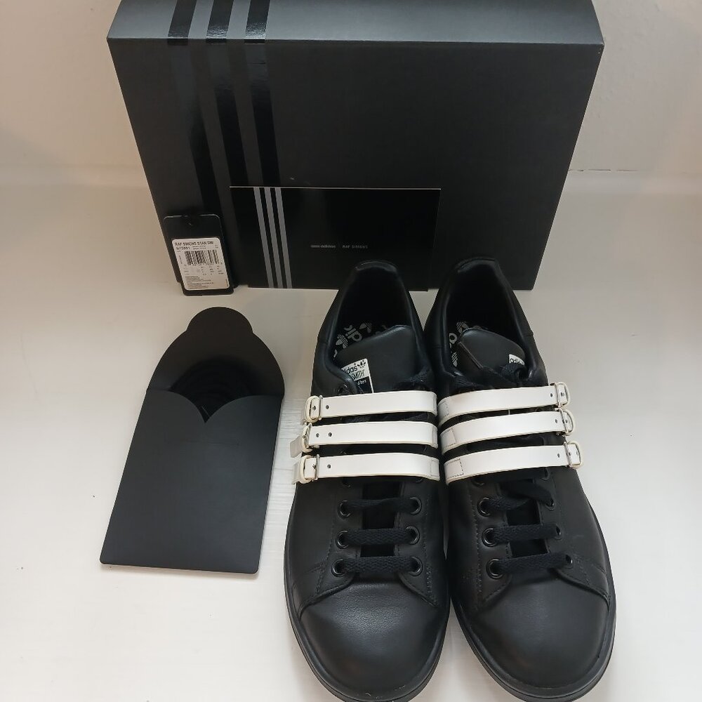 Rare NIB adidas Raf Simons x Stan Smith White Strap Core Black US 7 M 8 W